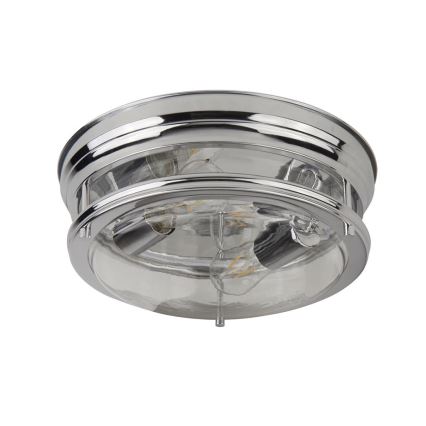 Searchlight - Ceiling light EDINBURGH I 2xE27/40W/230V shiny chrome