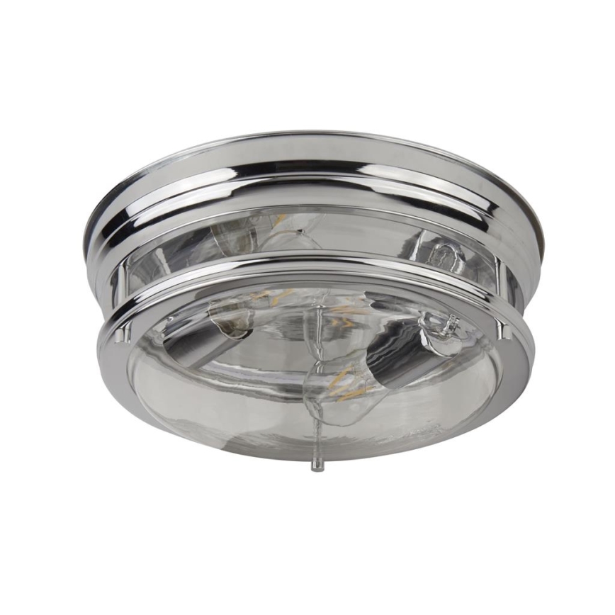 Searchlight - Ceiling light EDINBURGH I 2xE27/40W/230V shiny chrome