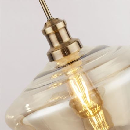 Searchlight - Chandelier on a string MIA 3xE27/60W/230V brass