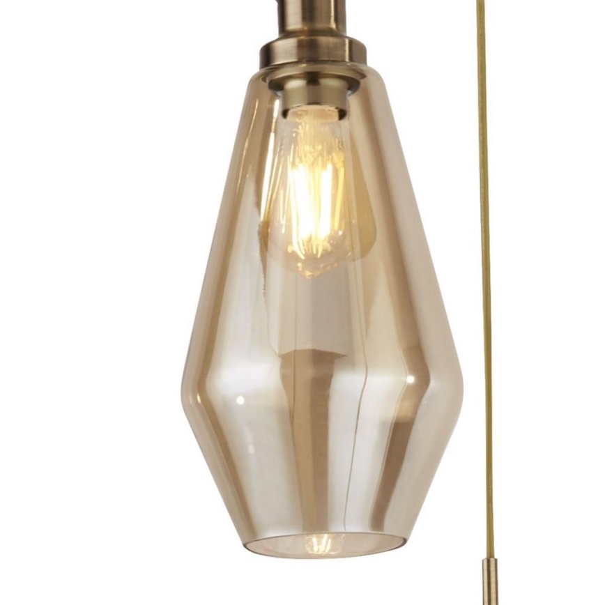 Searchlight - Chandelier on a string MIA 3xE27/60W/230V brass