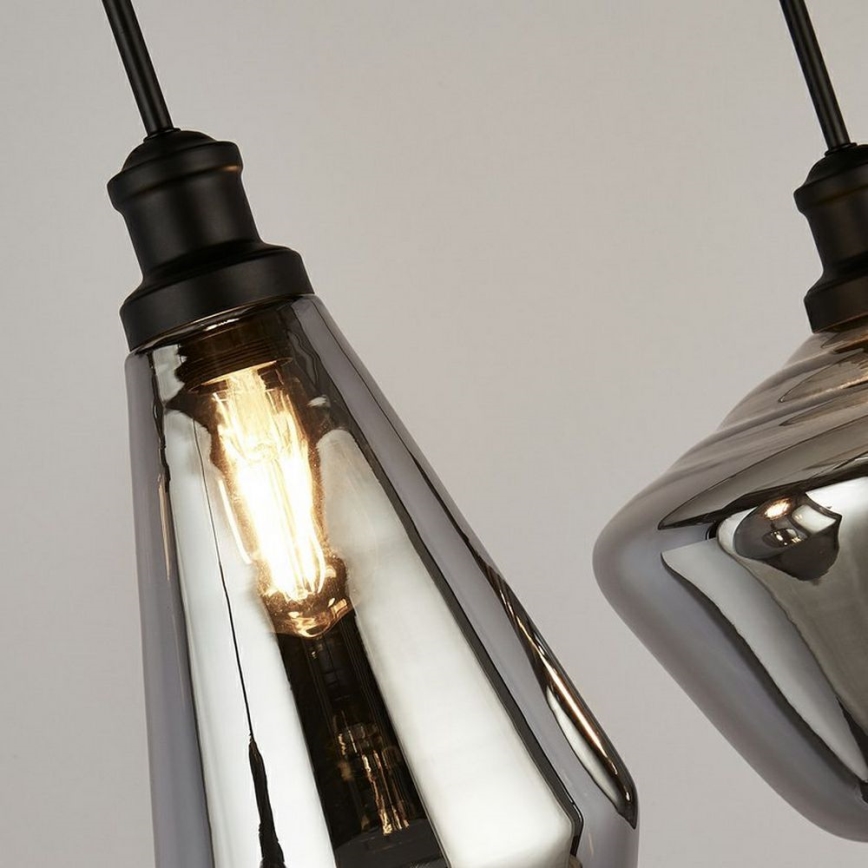 Searchlight - Chandelier on a string MIA 3xE27/60W/230V black
