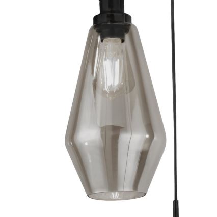 Searchlight - Chandelier on a string MIA 3xE27/60W/230V black