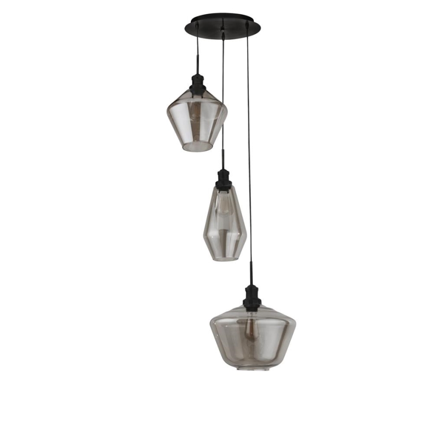 Searchlight - Chandelier on a string MIA 3xE27/60W/230V black