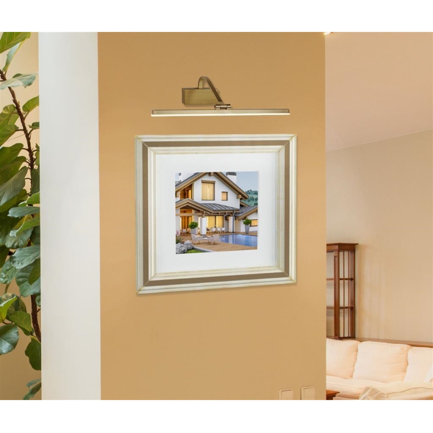 Searchlight - LED Picture light LED/12W/230V golden