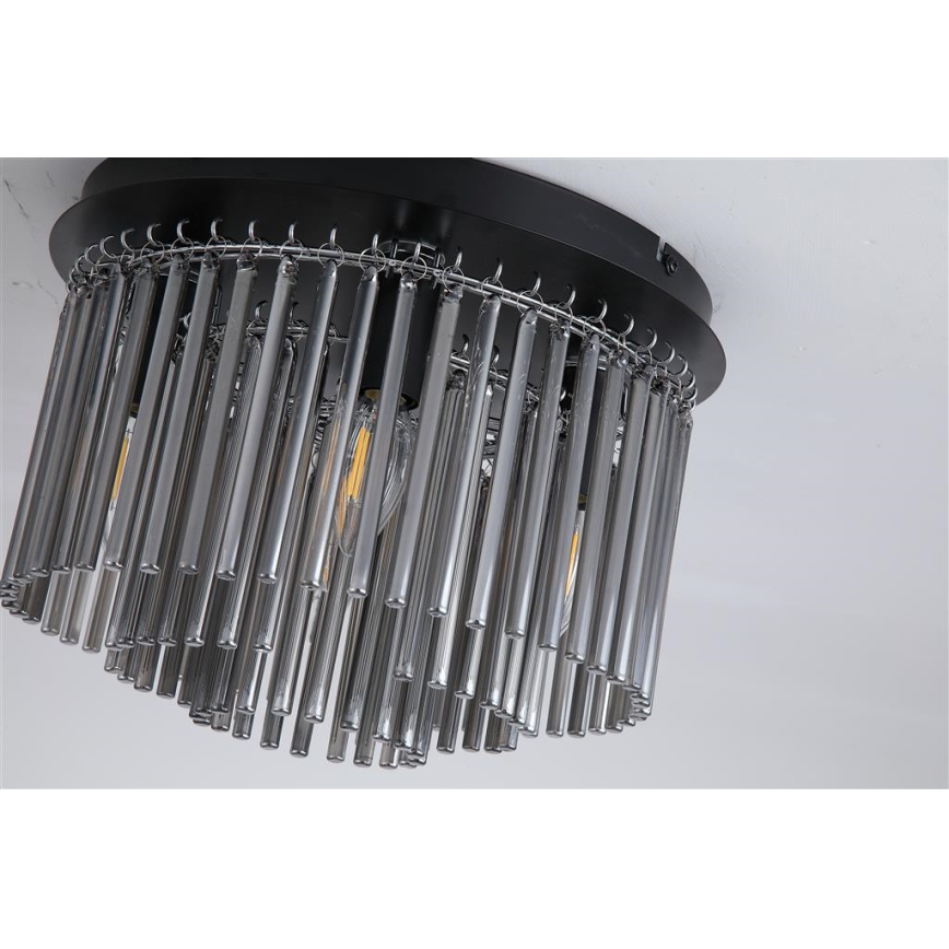 Searchlight - SWIZZLE Ceiling Light 5xE14/60W/230V, dia. 32 cm, Smoked