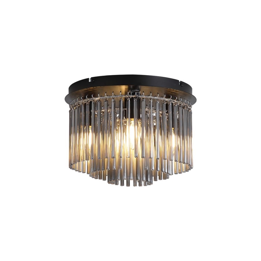 Searchlight - SWIZZLE Ceiling Light 5xE14/60W/230V, dia. 32 cm, Smoked