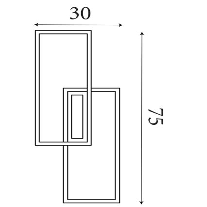 Searchlight - OVALOID Dimmable LED Ceiling Light, 40W, 230V, 3000K, 30x75 cm