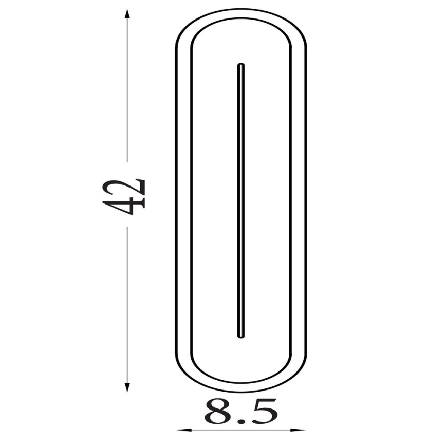 Searchlight - LED Dimmable Wall Light COUPER LED/14W/230V 3000K