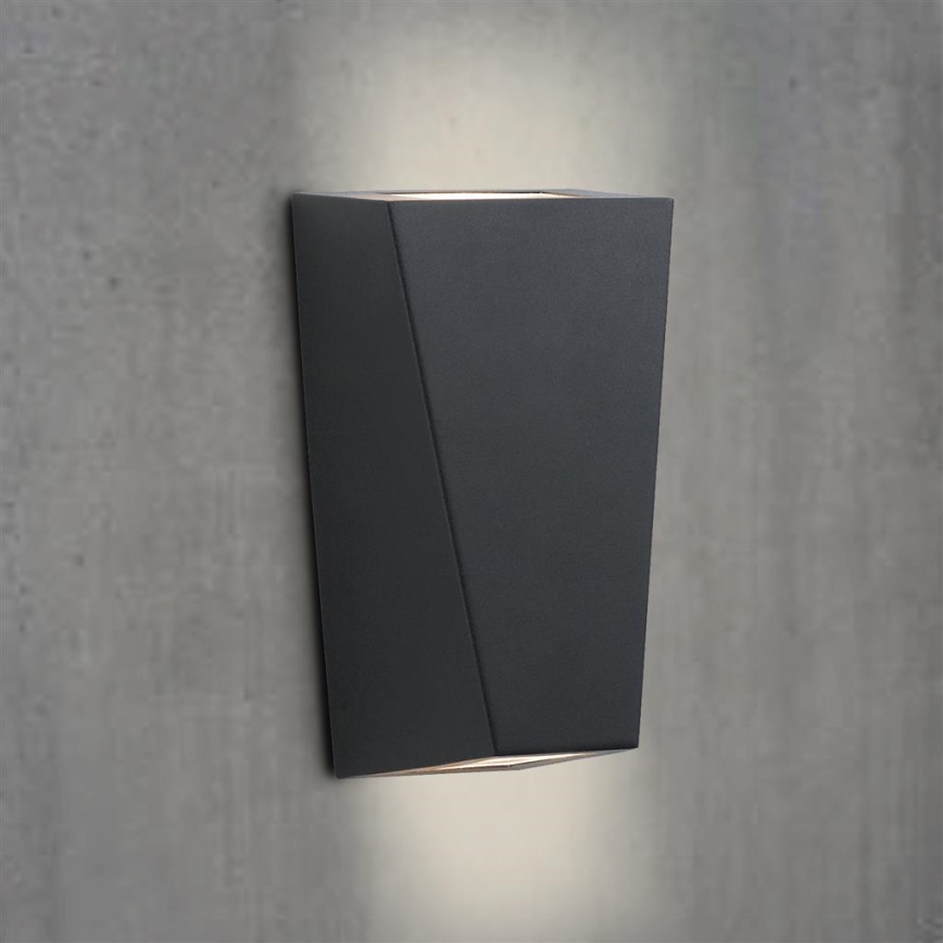 Searchlight - Outdoor wall light OUT 2xGU10/3W/230V IP44 black