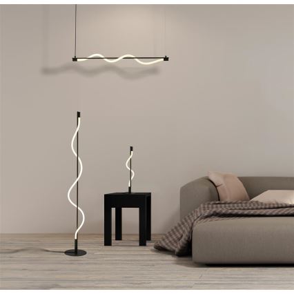 Searchlight - LED Chandelier on a string SERPENT LED/15W/230V black