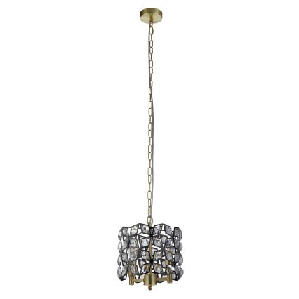 Searchlight - Chandelier on a chain IRIS 2xE14/60W/230V d. 25 cm brass
