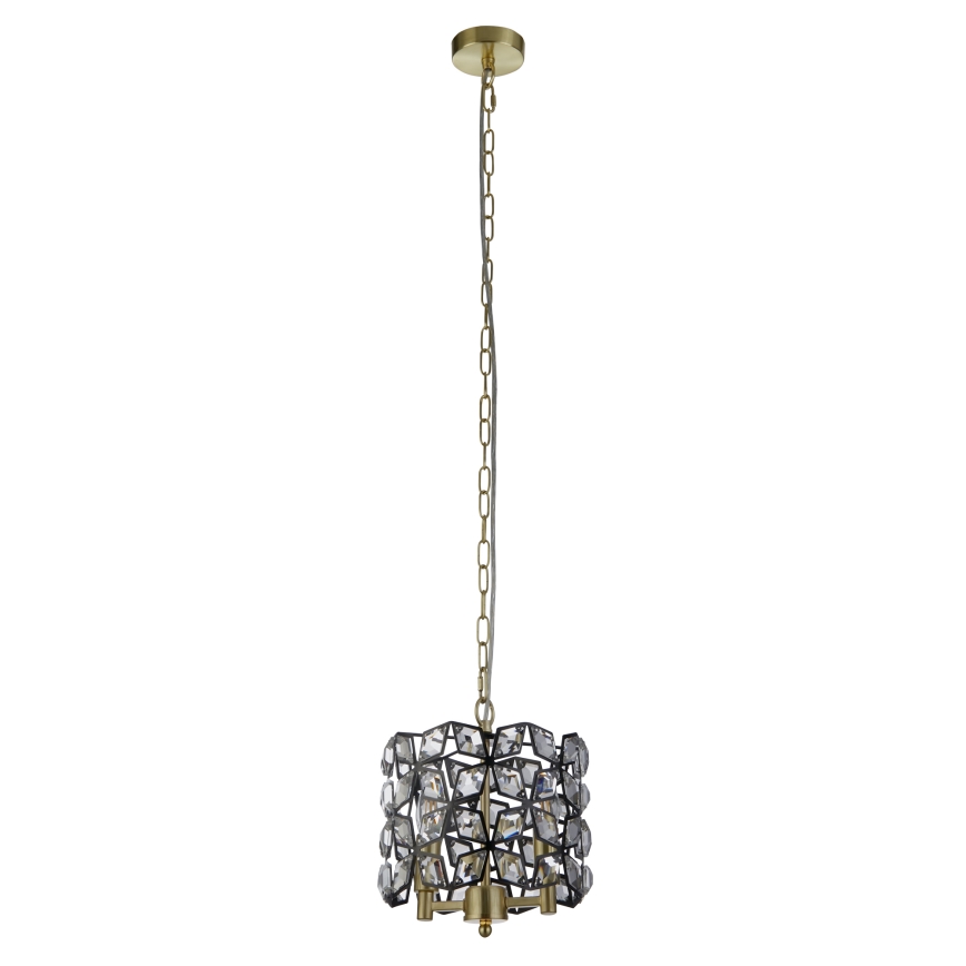 Searchlight - Chandelier on a chain IRIS 2xE14/60W/230V d. 25 cm brass