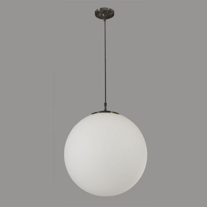 Searchlight - Chandelier on a string ATOM 1xE27/60W/230V white/black