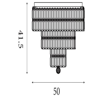 Searchlight - Bathroom ceiling light EMPIRE 6xE14/60W/230V IP44