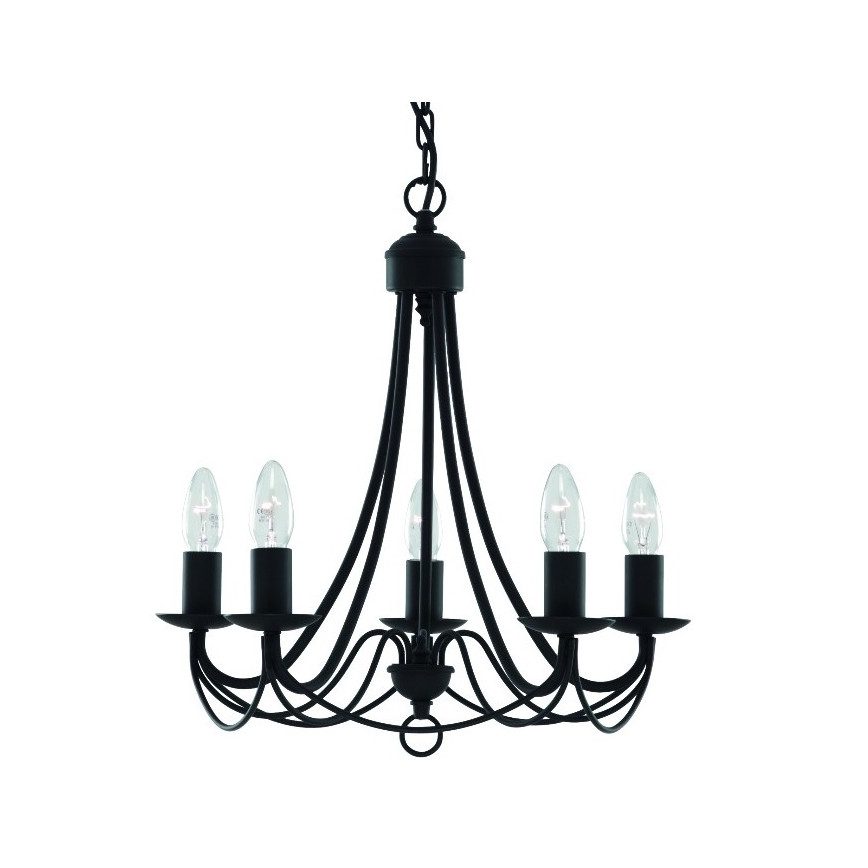 Searchlight - Chandelier on a chain MAYOPLE 5xE14/60W/230V
