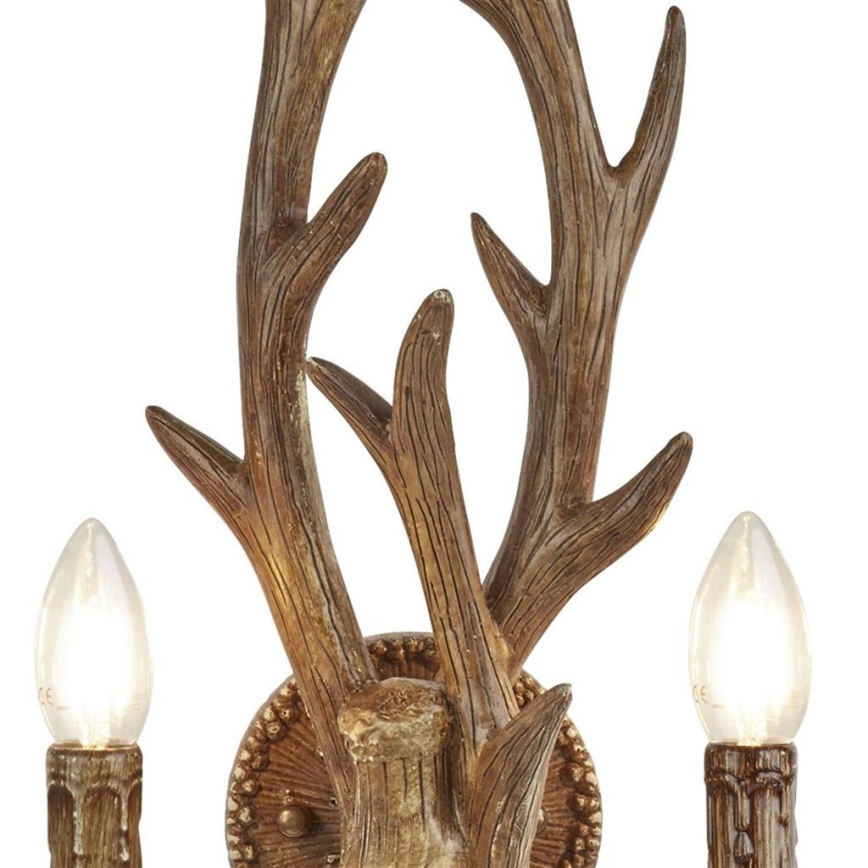 Searchlight - Wall light STAG 2xE14/40W/230V antlers