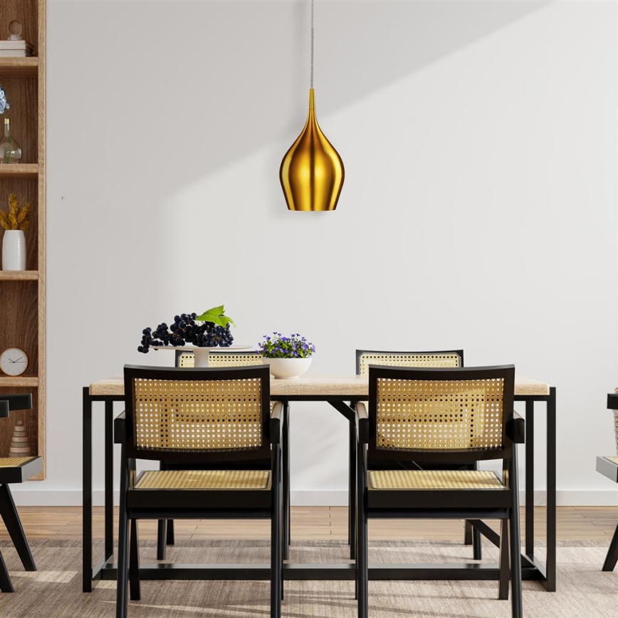 Searchlight - Chandelier on a string VIBRANT 1xE14/60W/230V gold