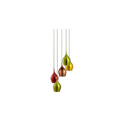 Searchlight - Chandelier on a string VIBRANT 1xE14/60W/230V green