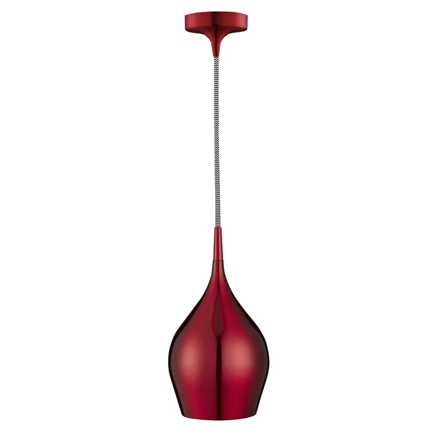 Searchlight - Chandelier on a string VIBRANT 1xE14/60W/230V red