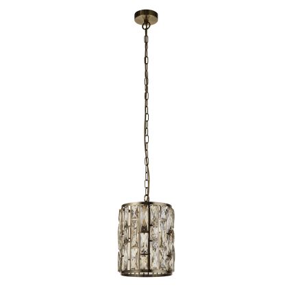 Searchlight - Chandelier on a chain BIJOU 1xE27/60W/230V d. 22 cm brass