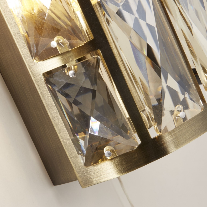 Searchlight - Wall light BIJOU 2xE27/60W/230V brass