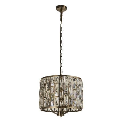 Searchlight - Chandelier on a chain BIJOU 3xE14/60W/230V d. 38 cm brass
