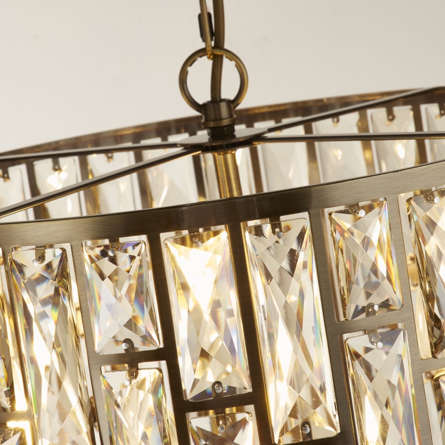 Searchlight - Chandelier on a chain BIJOU 5xE14/60W/230V d. 44 cm brass