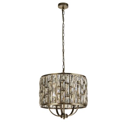 Searchlight - Chandelier on a chain BIJOU 5xE14/60W/230V d. 44 cm brass