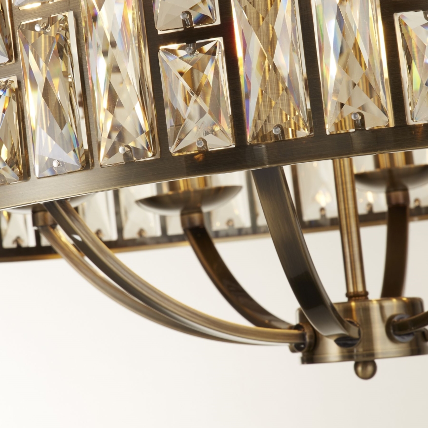 Searchlight - Chandelier on a chain BIJOU 8xE14/60W/230V d. 64 cm brass