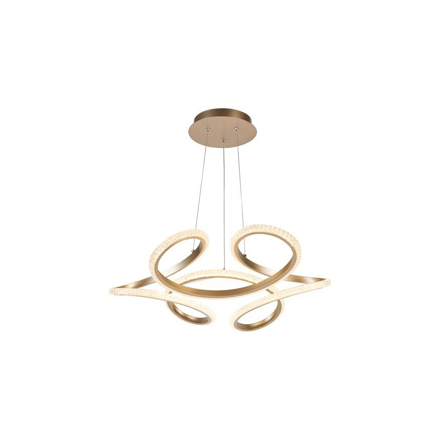 Searchlight - Dimmable LED cable-hung pendant DOODLE LED/40W/230V brass