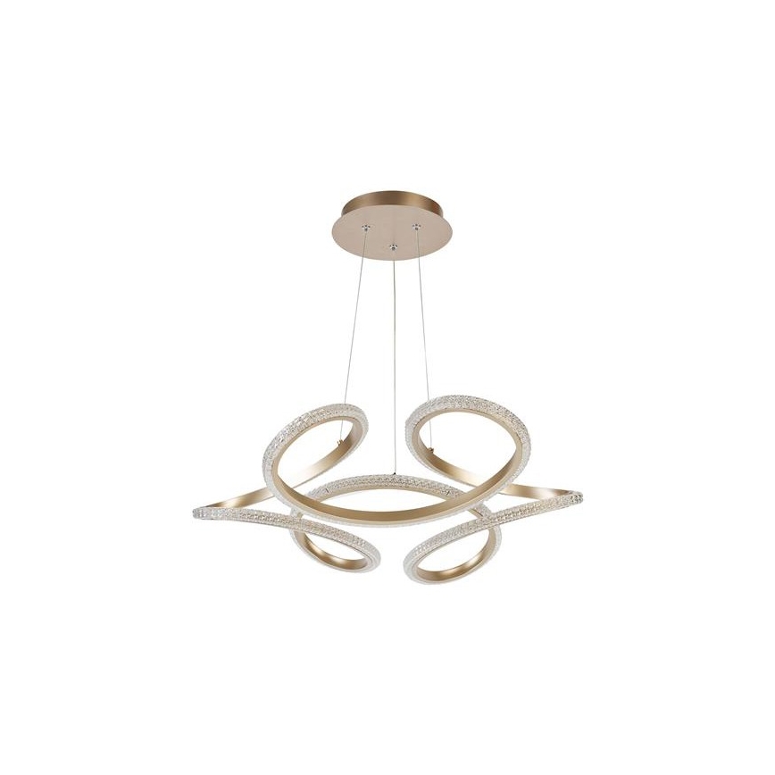 Searchlight - Dimmable LED cable-hung pendant DOODLE LED/40W/230V brass