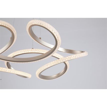 Searchlight - Dimmable LED cable-hung pendant DOODLE LED/40W/230V brass