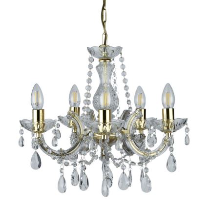 Searchlight - Chandelier on a chain MARIE 5xE14/40W/230V