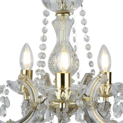 Searchlight - Chandelier on a chain MARIE 5xE14/40W/230V