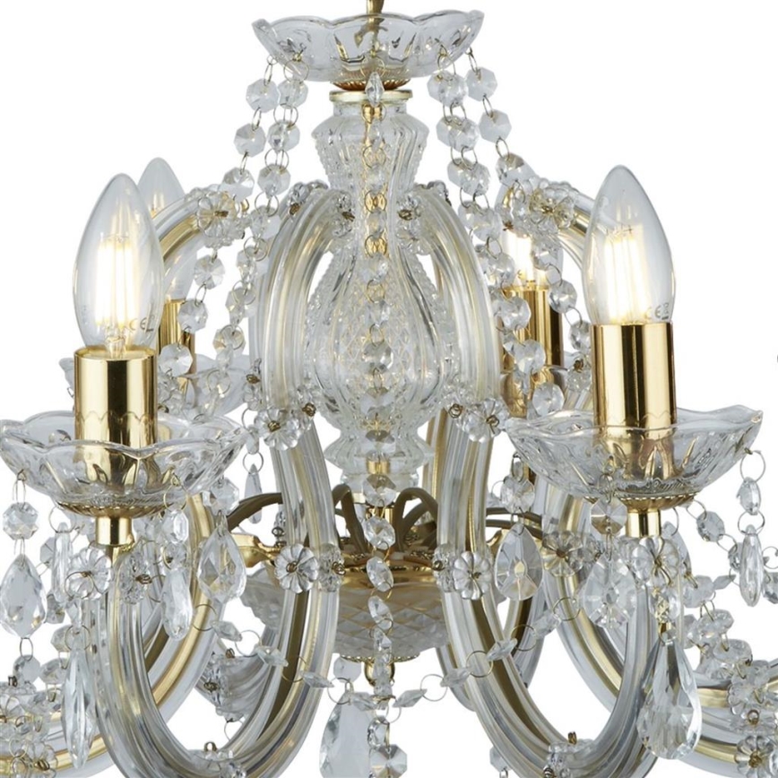 Searchlight - Crystal chandelier on a chain  MARIE 8xE14/40W/230V