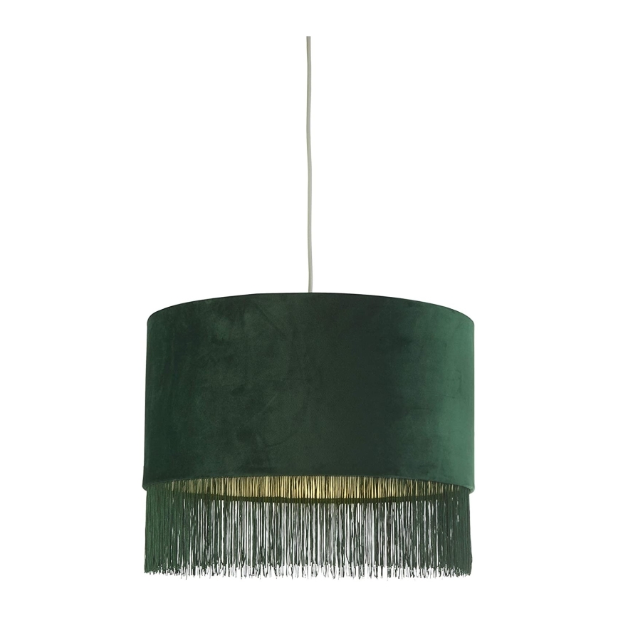Searchlight - Chandelier on a string PENDA 1xE27/10W/230V green