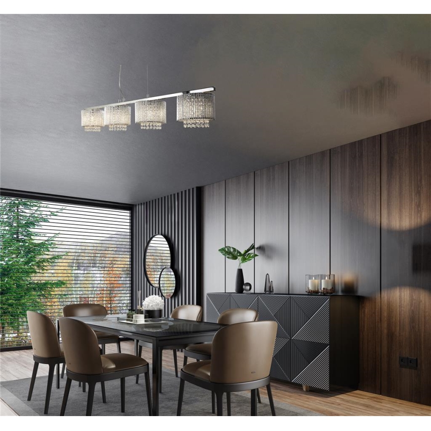 Searchlight - Chandelier on a string ELISE 4xG9/33W/230V