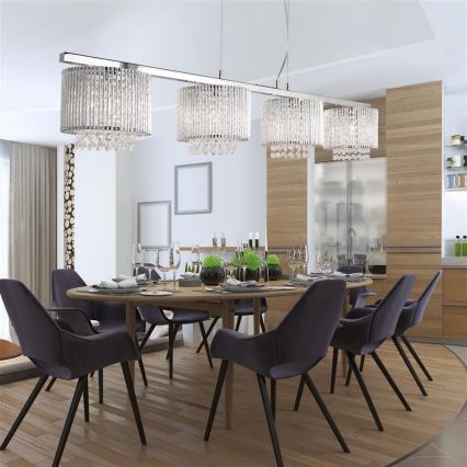 Searchlight - Chandelier on a string ELISE 4xG9/33W/230V
