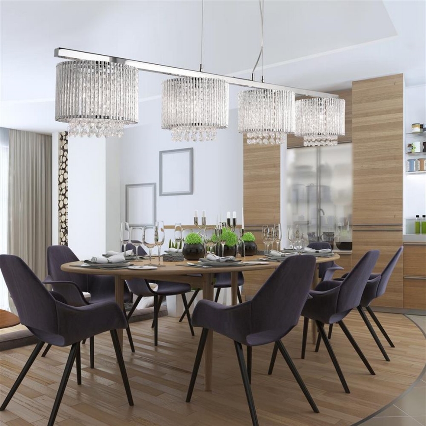 Searchlight - Chandelier on a string ELISE 4xG9/33W/230V
