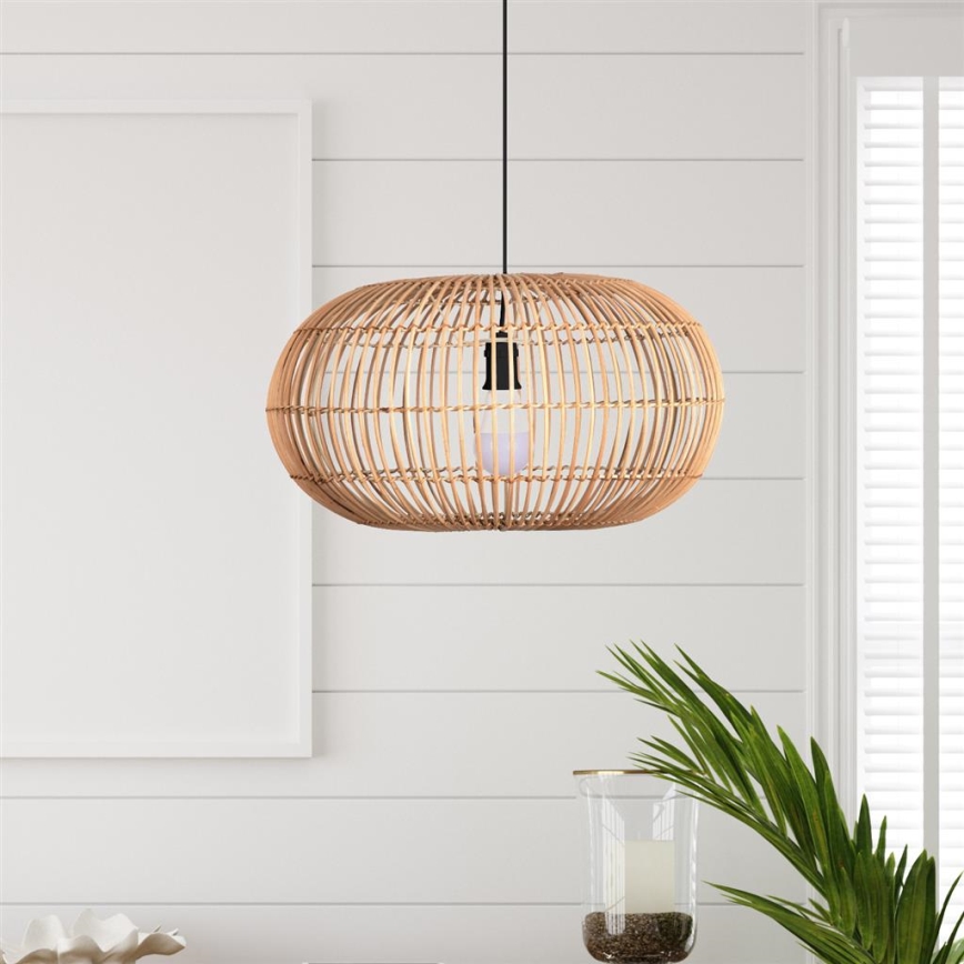 Searchlight - Chandelier on a string BALI 1xE27/60W/230V d. 48 cm rattan