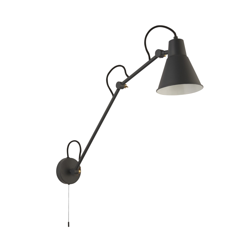 Searchlight - Dimmable wall lamp SWING ARM 1xE27/20W/230V anthracite