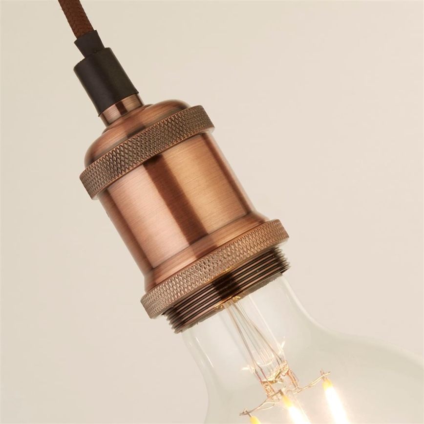 Searchlight - Cable-suspended pendant SUSPENSION 1xE27/60W/230V Copper