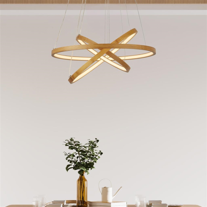 Searchlight - LED Chandelier on a string ETERNITY LED/34,5W/230V gold