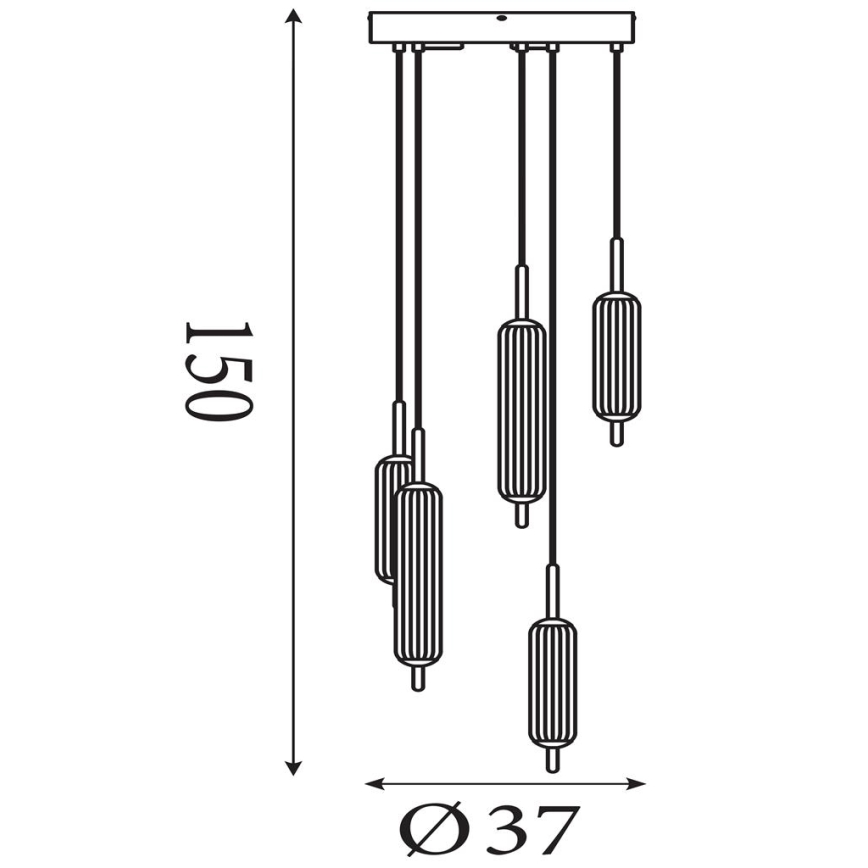 Searchlight - CATTAIL LED Dimmable Pendant on Cable LED/24W/230V