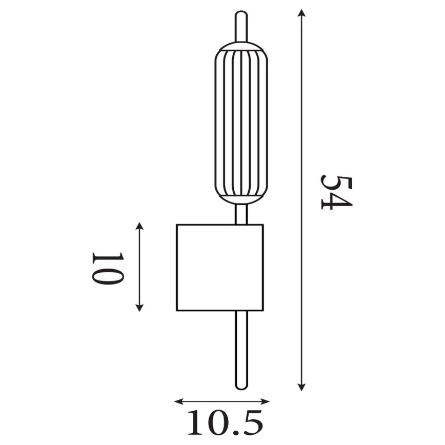 Searchlight - Dimmable CATTAIL LED Wall Light/6W/230V