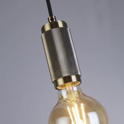 Searchlight - SUSPENSION Cable Pendant Light 1xE27/60W/230V Brass