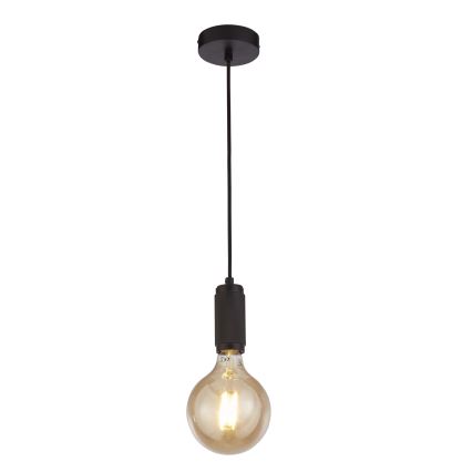 Searchlight - Cable-hung pendant SUSPENSION 1xE27/60W/230V black