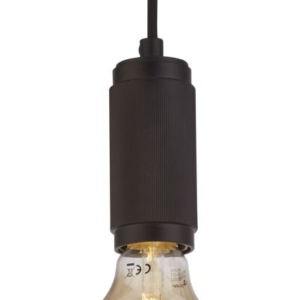 Searchlight - Cable-hung pendant SUSPENSION 1xE27/60W/230V black