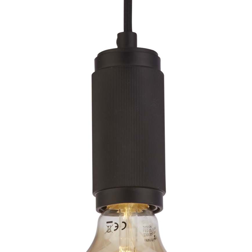 Searchlight - Cable-hung pendant SUSPENSION 1xE27/60W/230V black