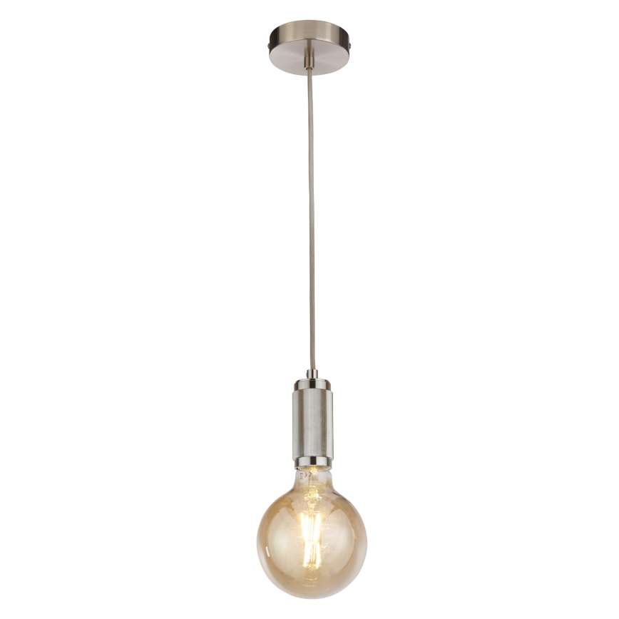 Searchlight - SUSPENSION cable pendant 1xE27/60W/230V silver